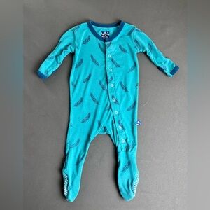 Kickee Pants Bamboo baby footie size 0-3 months